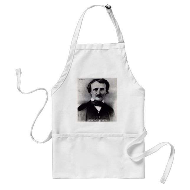 Edgar Allen Poe "Weep Alone" Liebe Zitat Geschenke Schürze (Vorne)