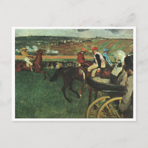 Edgar Degas - Auf den Rennstrecken 1877-1880 Horse Postkarte