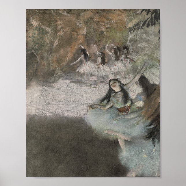 Edgar Degas, auf der Bühne, 1876-1877 Poster (Vorne)