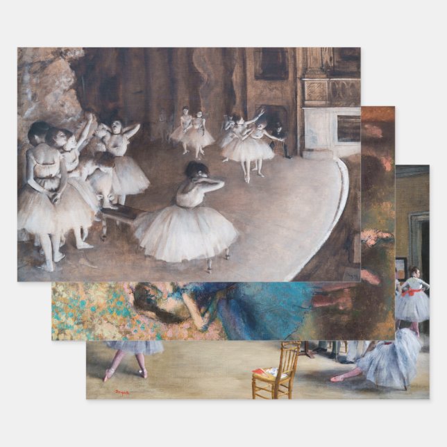 Edgar Degas - Auswahl der Meisterwerke Geschenkpapier Set (Set)