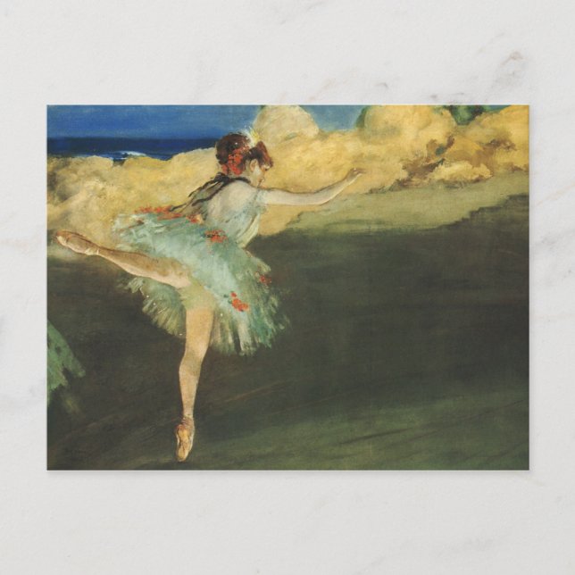 Edgar Degas Ballerina Fine Art Art Postkarte (Vorderseite)