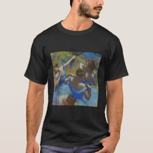 Edgar Degas Ballerina's In Blue Ballet Impressioni T-Shirt