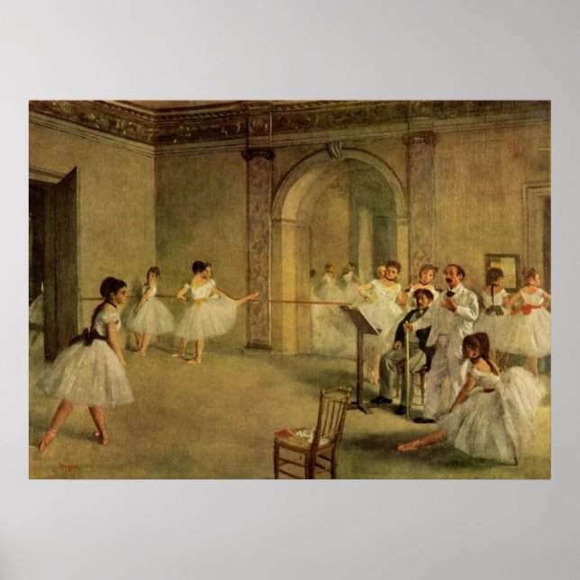 Edgar Degas Ballerinas Leinwand, Prints & Posters Poster (Vorne)