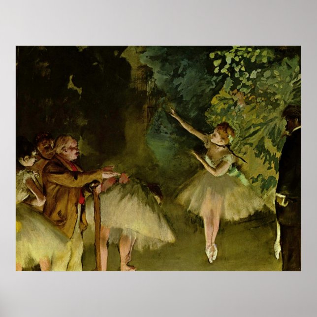 Edgar Degas - Ballet 1875 Dancer Dance girls tutu Poster (Vorne)