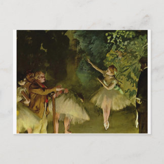 Edgar Degas - Ballet 1875 Dancer Dance girls tutu Postkarte