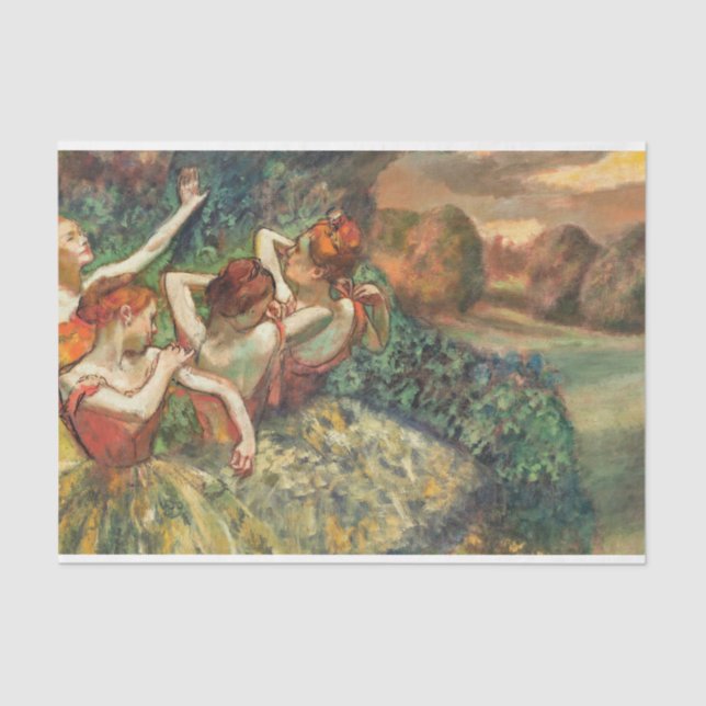 Edgar Degas Ballet Ballerina Art Print Seidenpapier (Vorderseite)