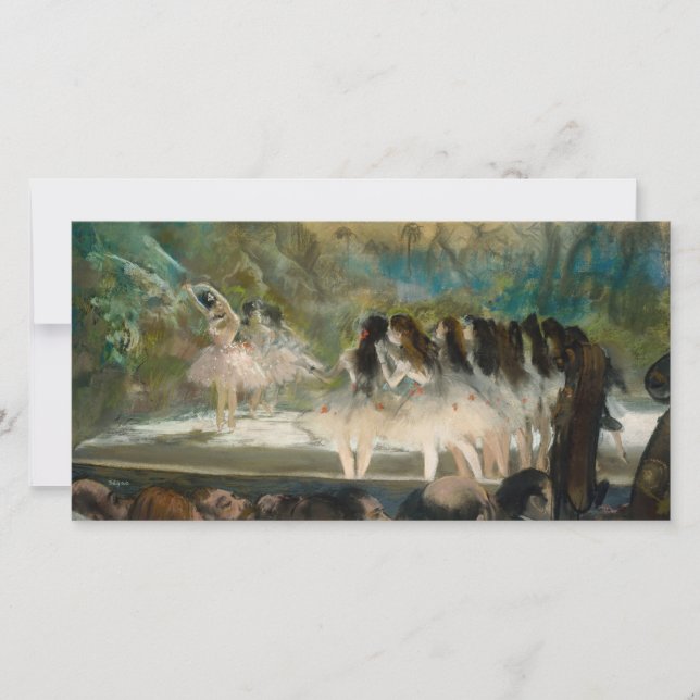 Edgar Degas - Ballett an der Pariser Oper Dankeskarte (Vorderseite)