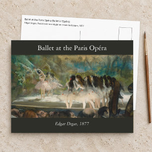 Edgar Degas - Ballett an der Pariser Oper Postkarte