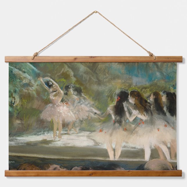 Edgar Degas - Ballett an der Pariser Oper Wandteppich Mit Holzrahmen (Vorne)