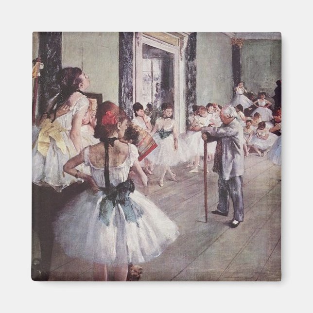 Edgar Degas Ballett-Lektion Magnet (Vorne)
