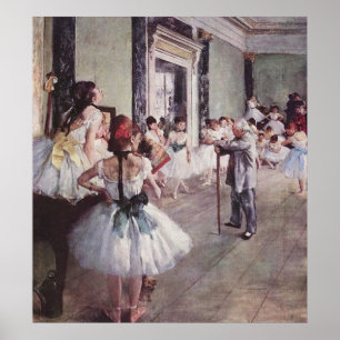 Edgar Degas Ballett-Lektion Poster