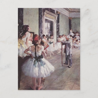 Edgar Degas Ballett-Lektion Postkarte