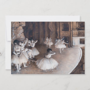 Edgar Degas - Ballett-Probe auf Bühne Einladung