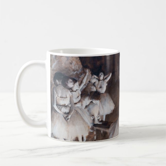 Edgar Degas - Ballett-Probe auf Bühne Kaffeetasse (Links)