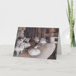 Edgar Degas - Ballett-Probe auf Bühne Karte