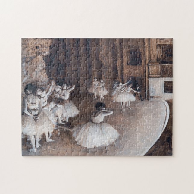 Edgar Degas - Ballett-Probe auf Bühne Puzzle (Horizontal)
