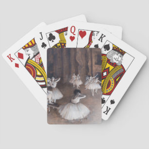 Edgar Degas - Ballett-Probe auf Bühne Spielkarten