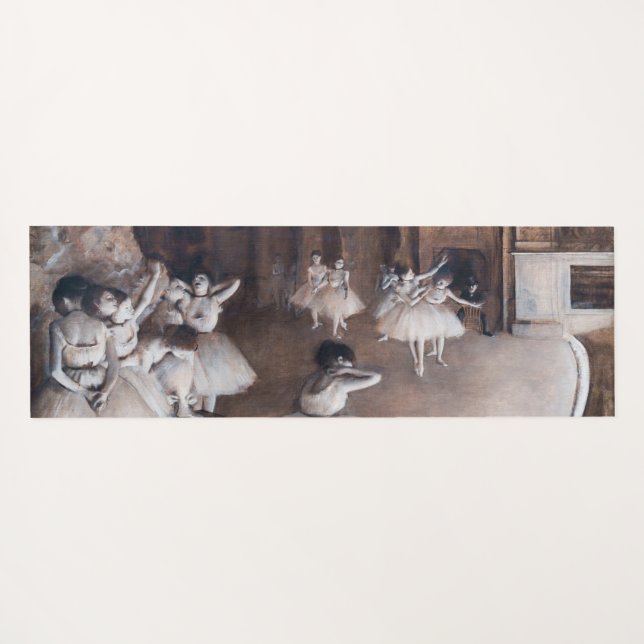 Edgar Degas - Ballett-Probe auf Bühne Yogamatte (Rückseite (Horizontal))