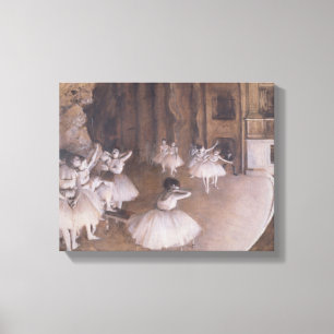 Edgar Degas  Ballett-Probe auf der Bühne, 1874 Leinwanddruck