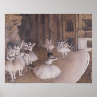 Edgar Degas | Ballett-Probe auf der Bühne, 1874