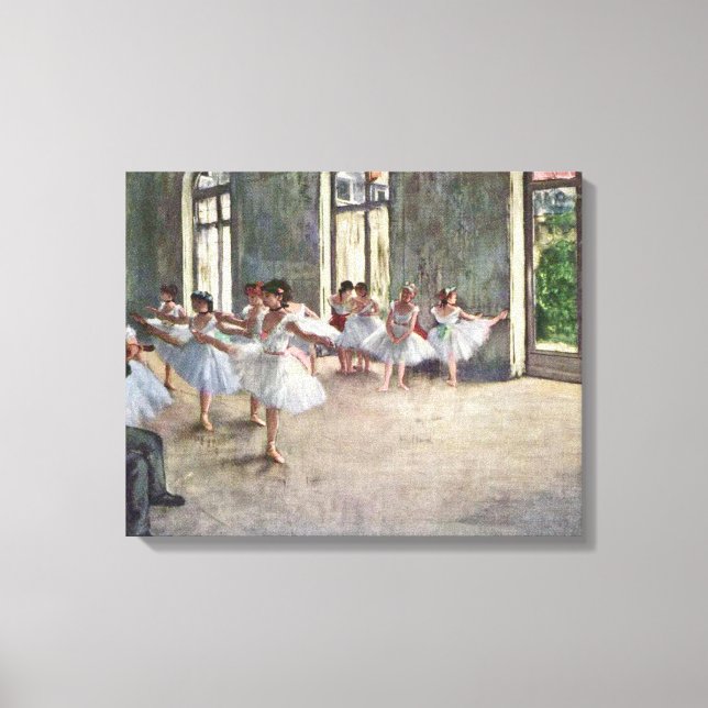 Edgar Degas - Ballett-Probe Leinwanddruck (Vorderseite)