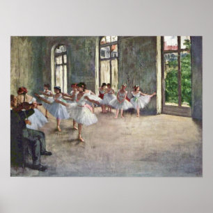 Edgar Degas - Ballett-Probe Poster