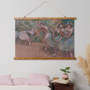 Edgar Degas Ballett Szene Ballerinas Art Wood Wall Wandteppich Mit Holzrahmen