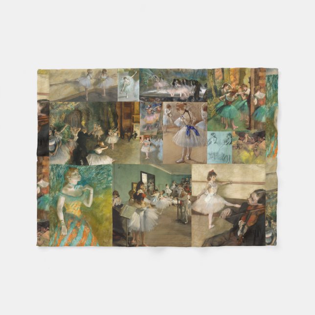 Edgar Degas Ballett Tänzer Bilder und Zeichnungen Fleecedecke (Vorderseite (Horizontal))