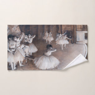Edgar Degas - Ballettprobe auf der Bühne Badhandtuch Set