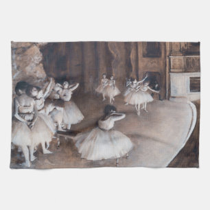 Edgar Degas - Ballettprobe auf der Bühne Geschirrtuch