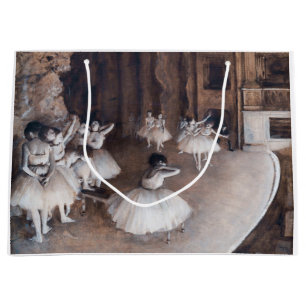 Edgar Degas - Ballettprobe auf der Bühne Große Geschenktüte