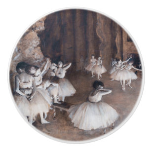 Edgar Degas - Ballettprobe auf der Bühne Keramikknauf