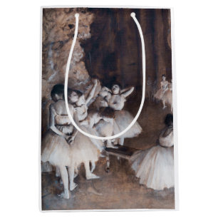 Edgar Degas - Ballettprobe auf der Bühne Mittlere Geschenktüte