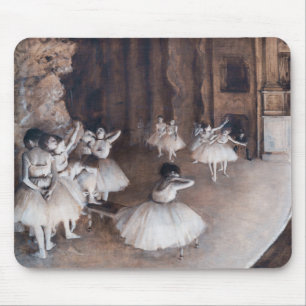 Edgar Degas - Ballettprobe auf der Bühne Mousepad
