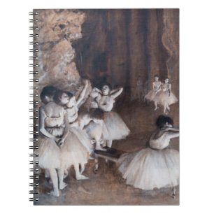 Edgar Degas - Ballettprobe auf der Bühne Notizblock