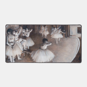 Edgar Degas - Ballettprobe auf der Bühne Schreibtischunterlage