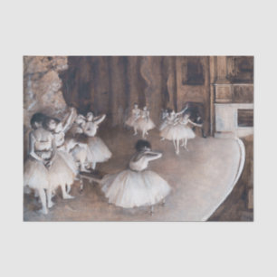 Edgar Degas - Ballettprobe auf der Bühne Seidenpapier