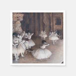 Edgar Degas - Ballettprobe auf der Bühne Serviette