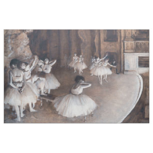 Edgar Degas - Ballettprobe auf der Bühne Stoff