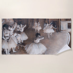 Edgar Degas - Ballettprobe auf der Bühne Strandtuch