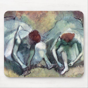 Edgar Degas - Balletttänzerinnen binden Schuhe Mousepad