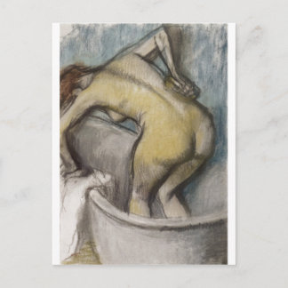 Edgar Degas - Bath Women Supporting Back 1887 Postkarte