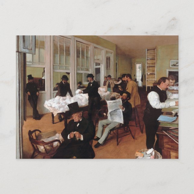 EDGAR DEGAS - Baumwollbüro in New Orleans 1873 Postkarte (Vorderseite)