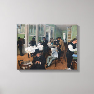 Edgar Degas - Baumwollbüro in New Orleans Leinwanddruck
