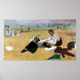 Edgar Degas Beach Scene Poster