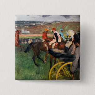 Edgar Degas - Bei den Pferderennen Button
