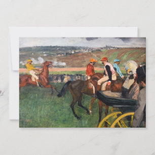 Edgar Degas - Bei den Pferderennen Einladung