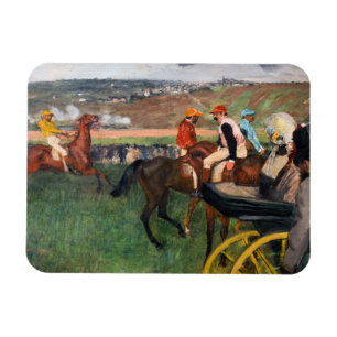 Edgar Degas - Bei den Pferderennen Magnet