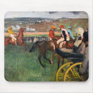 Edgar Degas - Bei den Pferderennen Mousepad