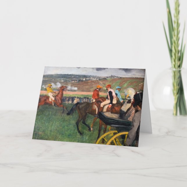 Edgar Degas - Bei den Rennen Karte (Vorderseite)